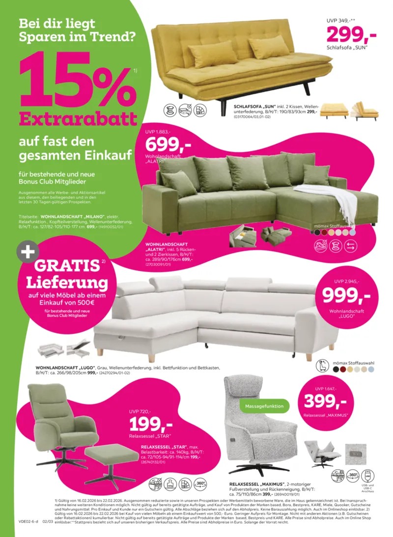 mömax Prospekt vom 16.02.2026, Seite 2