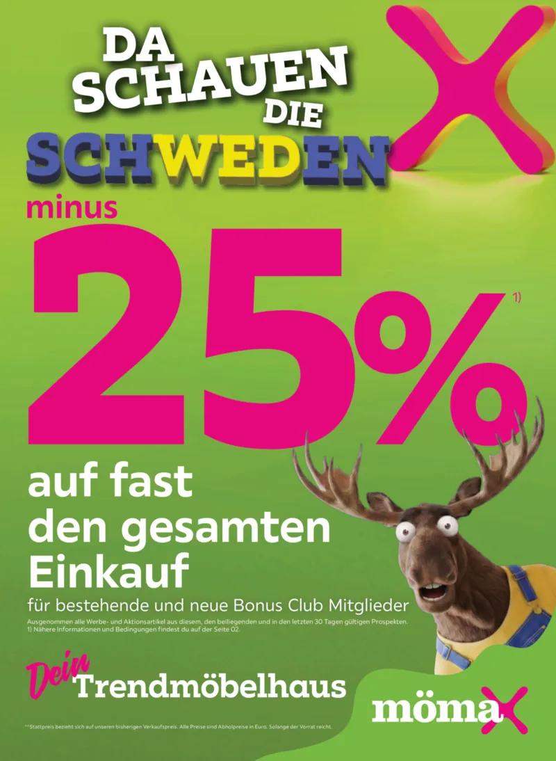 mömax Prospekt vom 27.04.2026, Seite 1