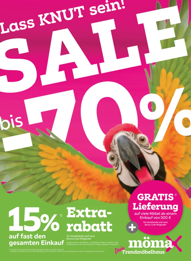 mömax Prospekt vom 29.06.2026, Seite 1