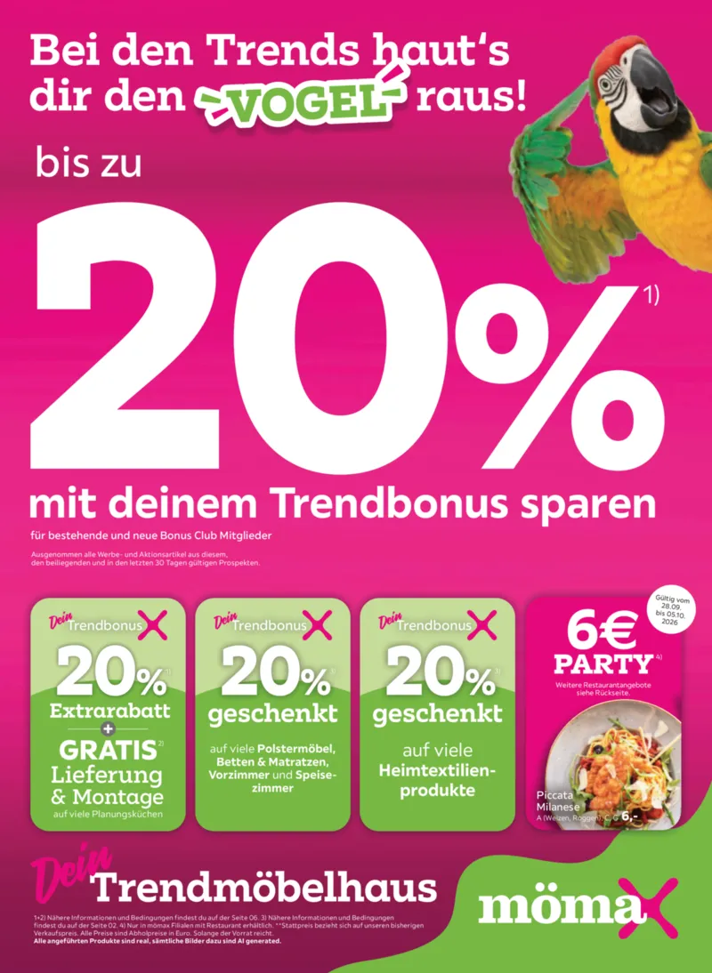 mömax Prospekt vom 28.09.2026, Seite 1