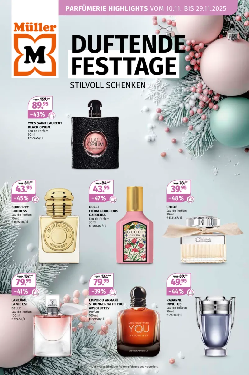 Müller Prospekt vom 10.11.2025, Seite 1