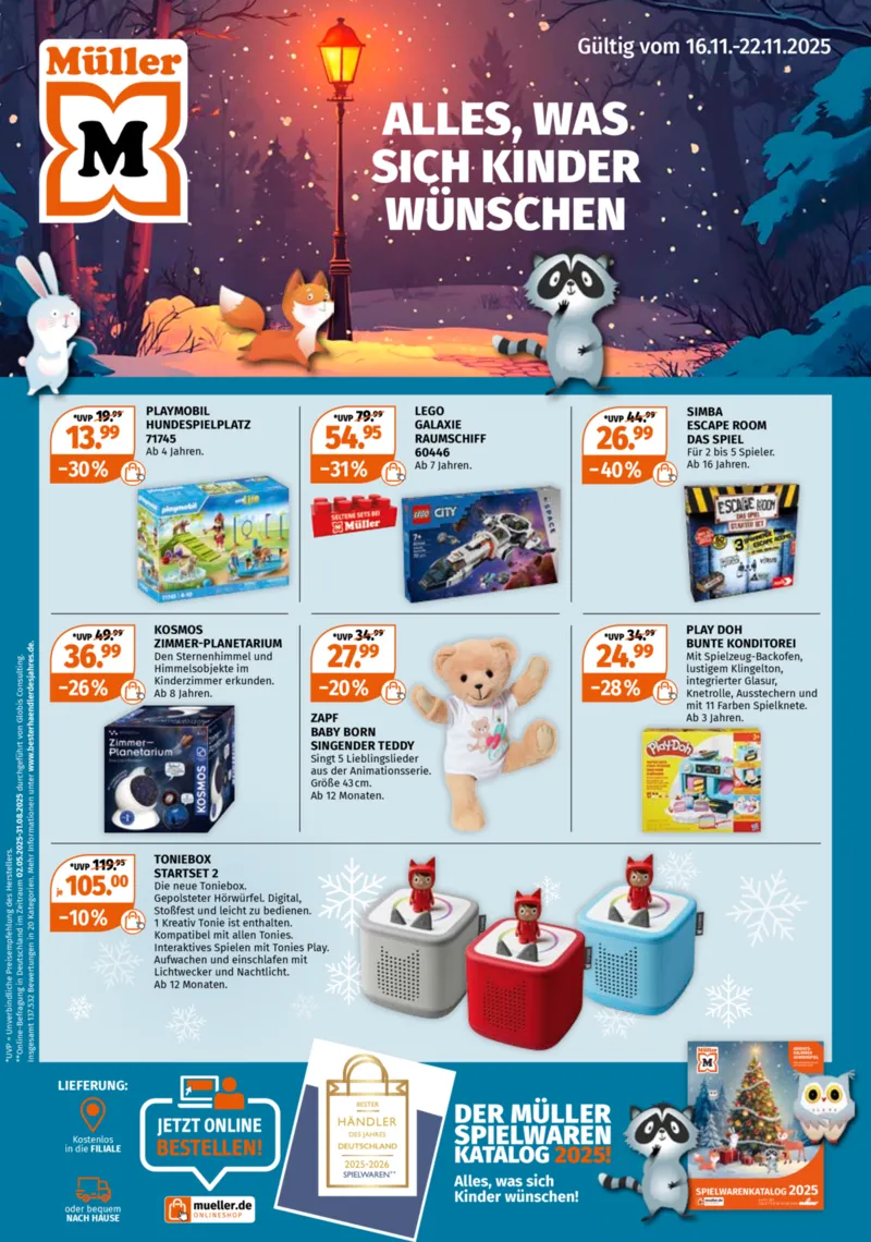 Müller Prospekt vom 16.11.2025, Seite 1