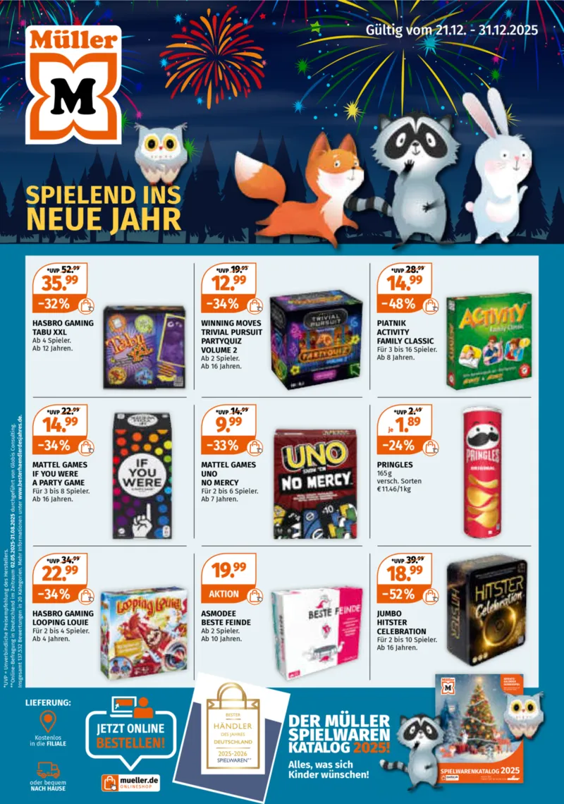 Müller Prospekt vom 21.12.2025, Seite 1
