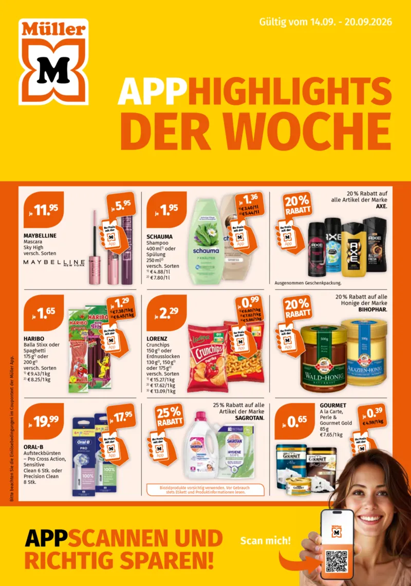 Müller Prospekt vom 14.09.2026, Seite 1