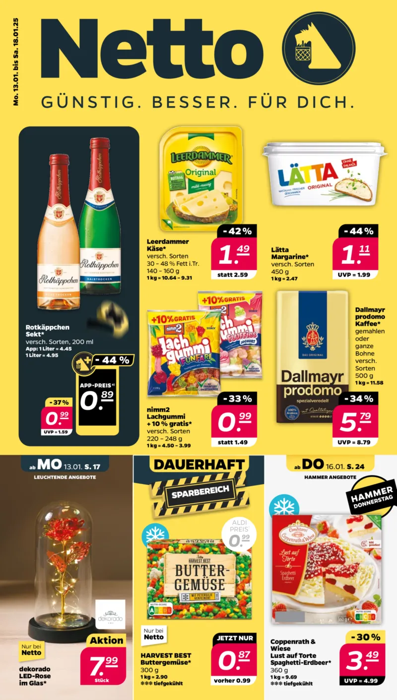 NETTO Supermarkt Prospekt vom 13.01.2025, Seite 1