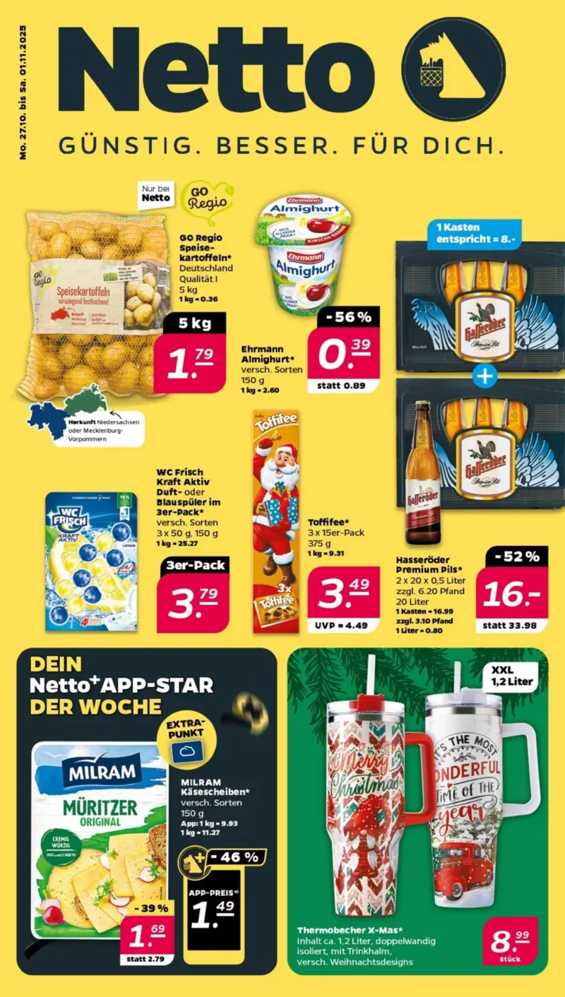 NETTO Supermarkt Prospekt vom 27.10.2025, Seite 1