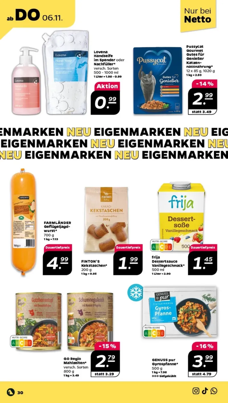 NETTO Supermarkt Prospekt vom 03.11.2025, Seite 32 NETTO Supermarkt Prospekt vom 03.11.2025, Seite 32