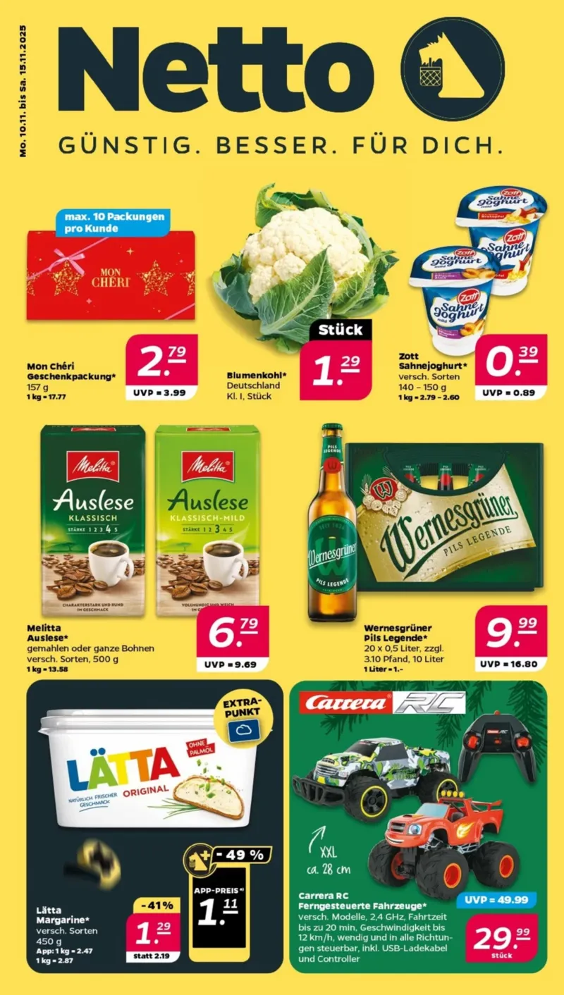 NETTO Supermarkt Prospekt vom 10.11.2025, Seite 1