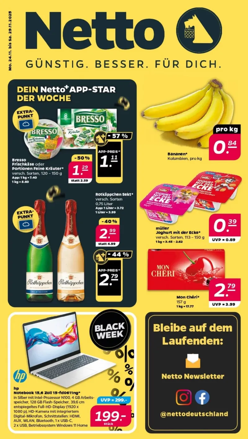 NETTO Supermarkt Prospekt vom 24.11.2025, Seite 1