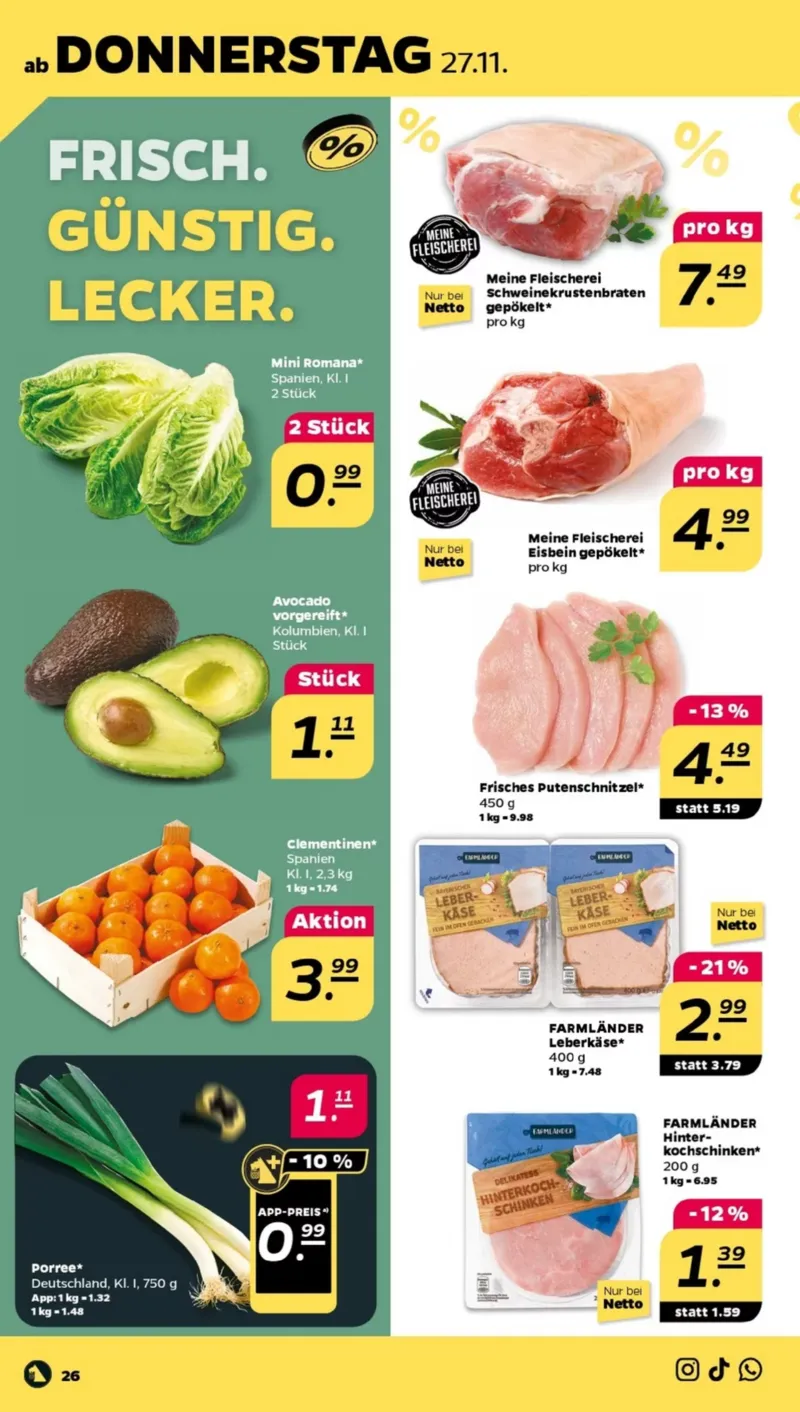 NETTO Supermarkt Prospekt vom 24.11.2025, Seite 28