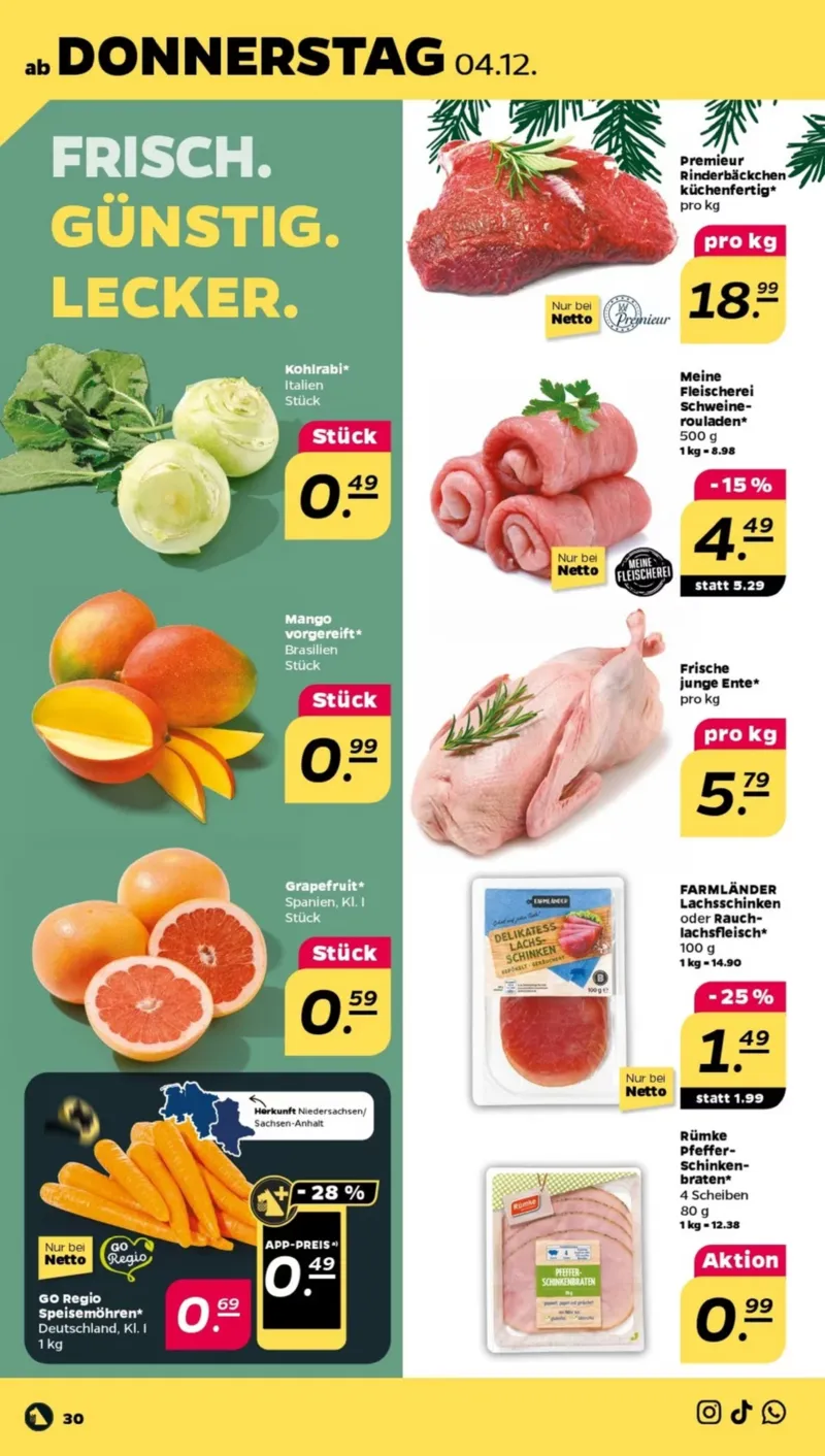 NETTO Supermarkt Prospekt vom 01.12.2025, Seite 32