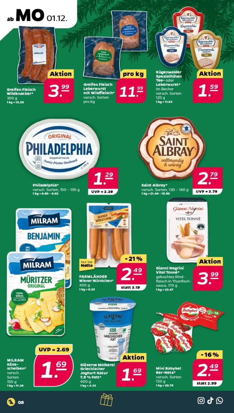 NETTO Supermarkt Prospekt vom 01.12.2025, Seite 8