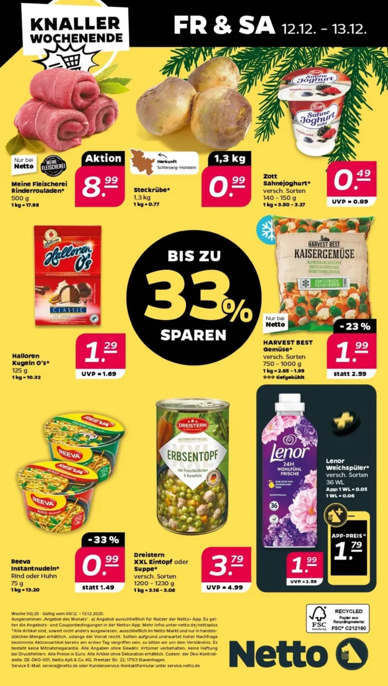 NETTO Supermarkt Prospekt vom 08.12.2025, Seite 34