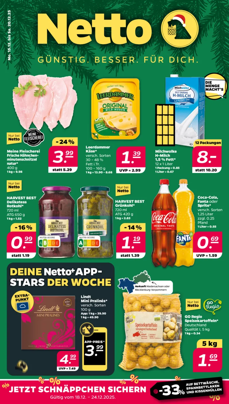 NETTO Supermarkt Prospekt vom 15.12.2025, Seite 1