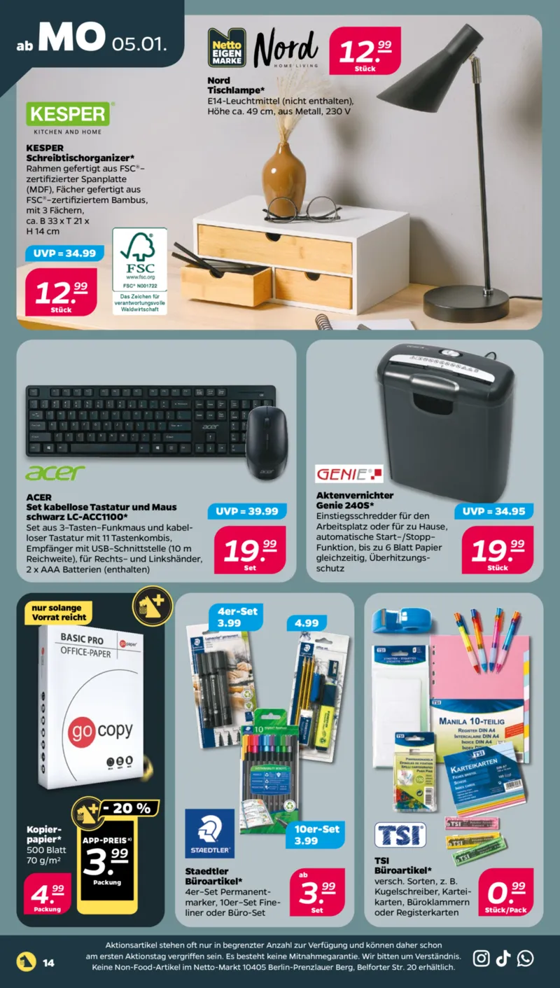 NETTO Supermarkt Prospekt vom 05.01.2026, Seite 20