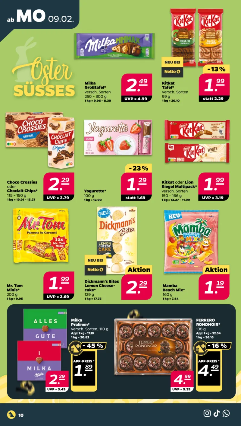 NETTO Supermarkt Prospekt vom 09.02.2026, Seite 10