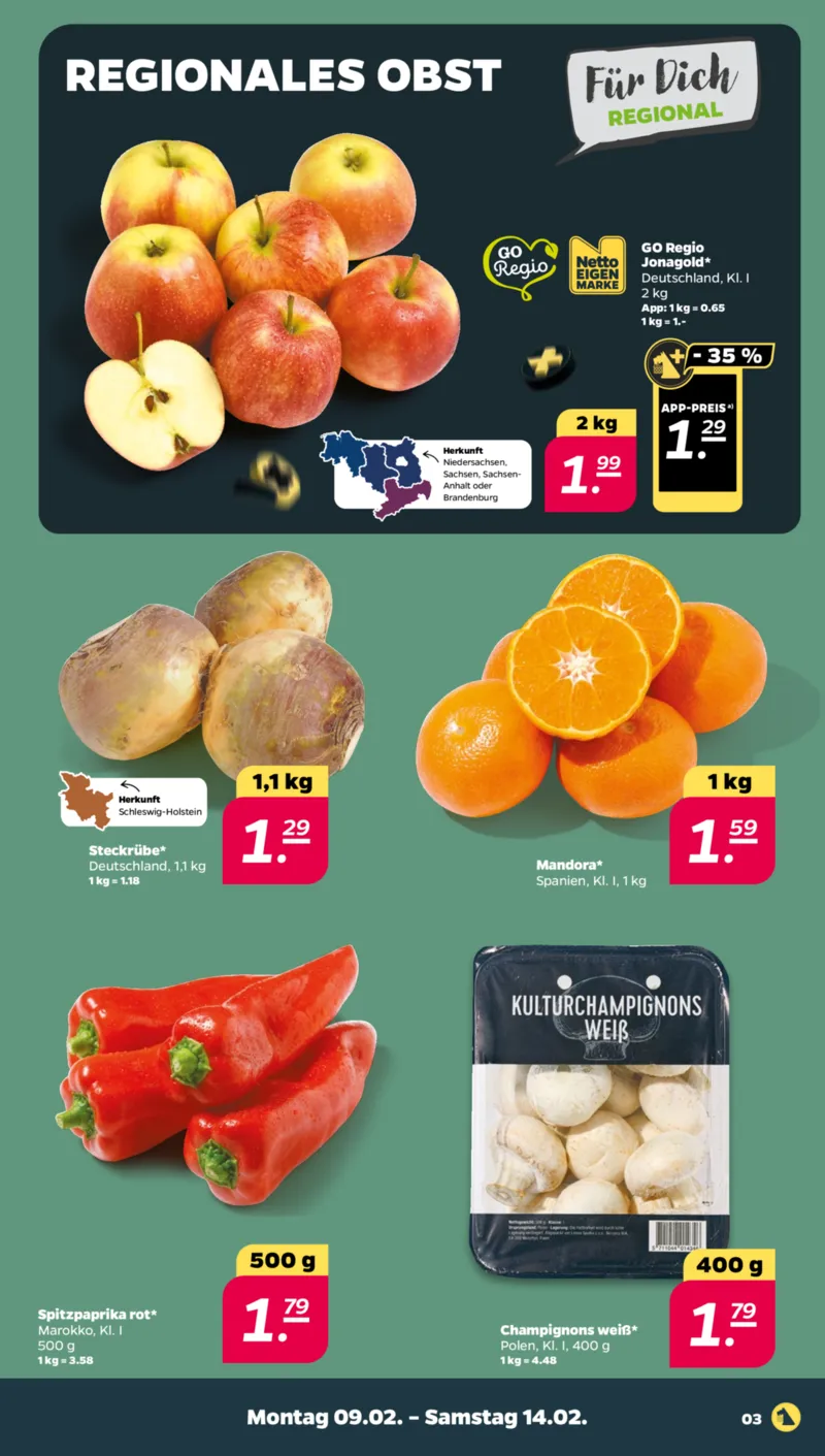 NETTO Supermarkt Prospekt vom 09.02.2026, Seite 3