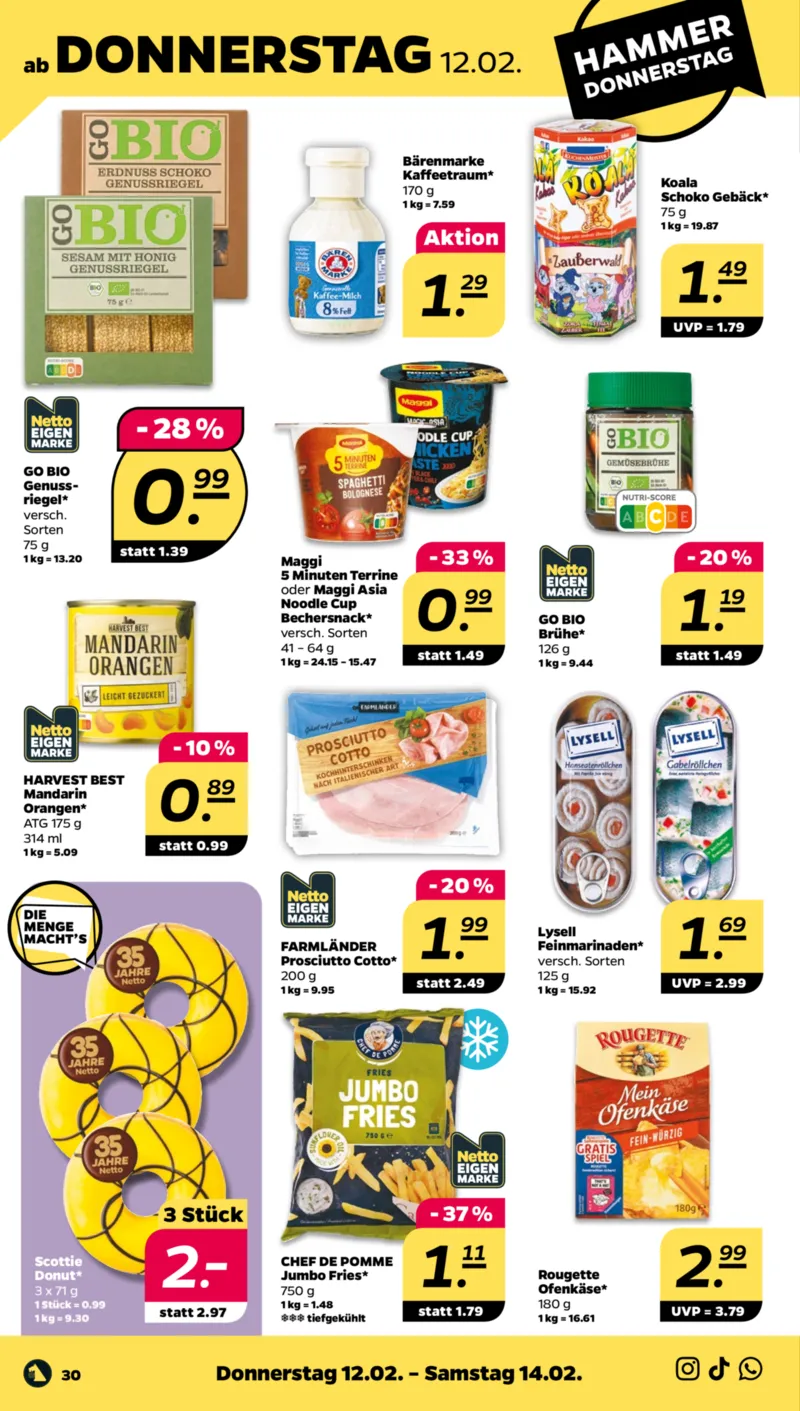 NETTO Supermarkt Prospekt vom 09.02.2026, Seite 34