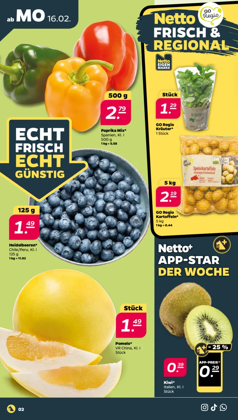NETTO Supermarkt Prospekt vom 16.02.2026, Seite 2
