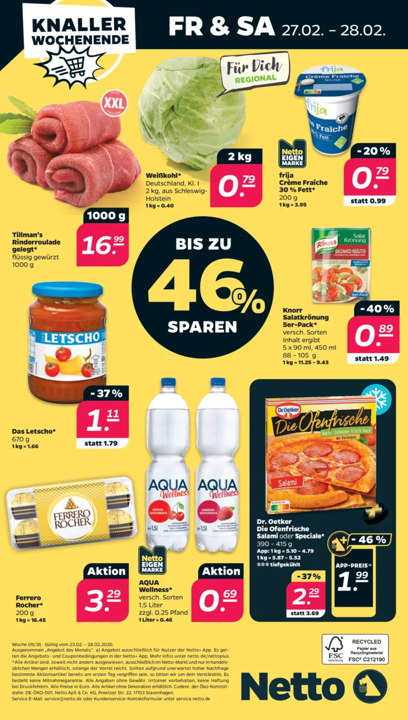 NETTO Supermarkt Prospekt vom 23.02.2026, Seite 38