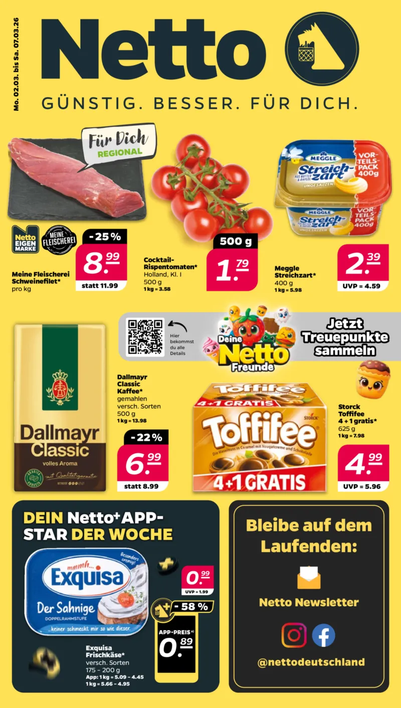 NETTO Supermarkt Prospekt vom 02.03.2026, Seite 1