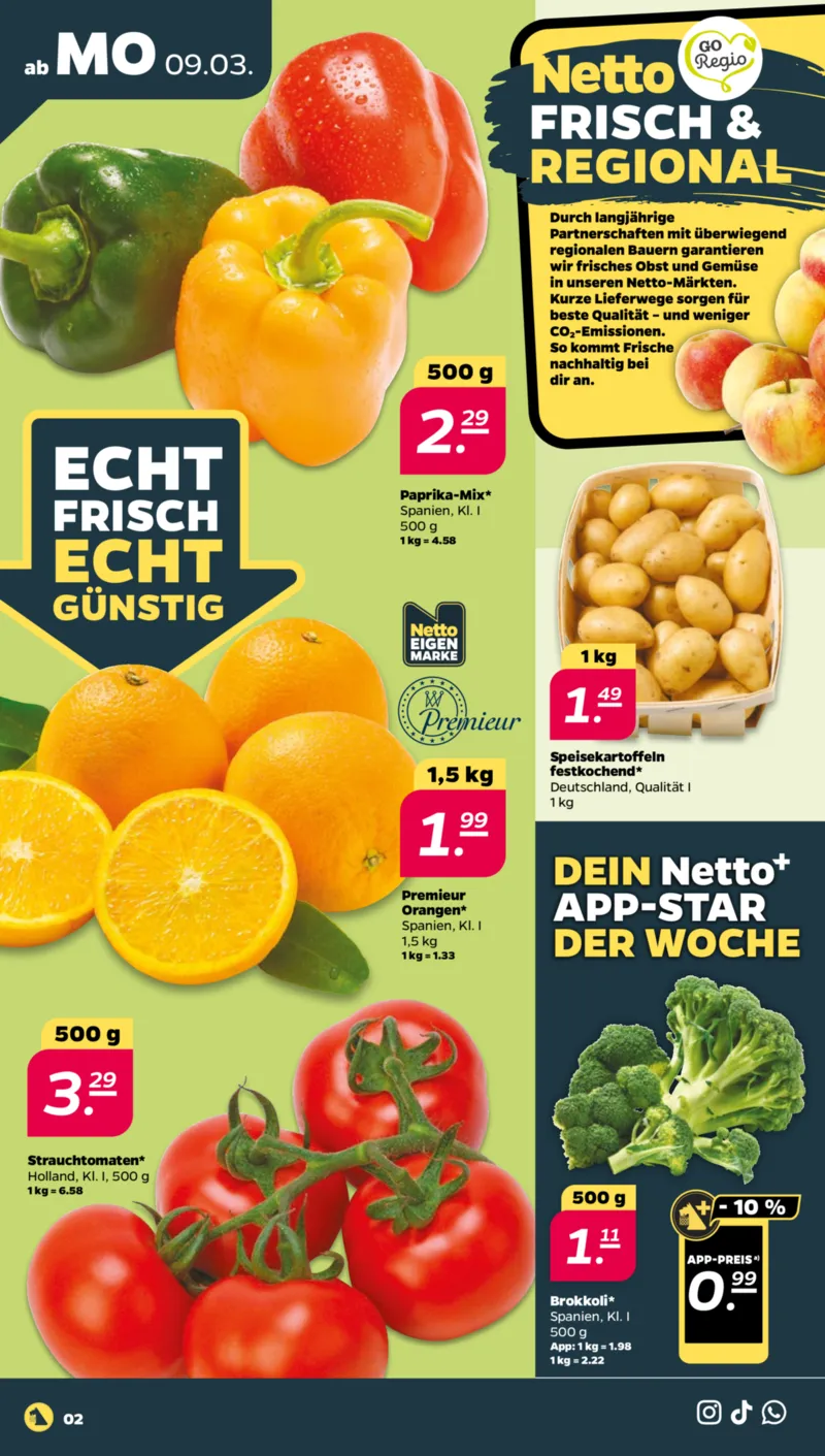 NETTO Supermarkt Prospekt vom 09.03.2026, Seite 2