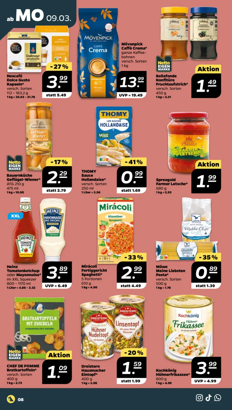 NETTO Supermarkt Prospekt vom 09.03.2026, Seite 8