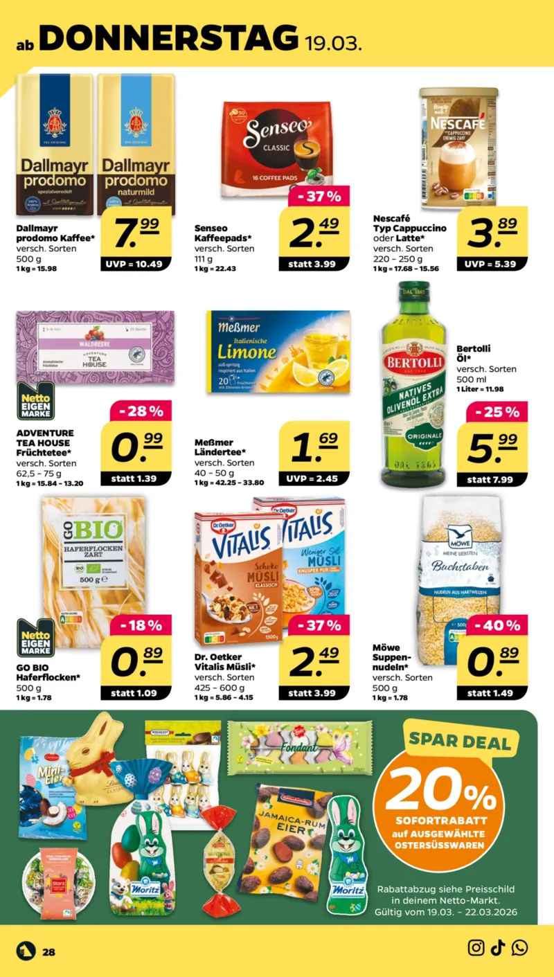 NETTO Supermarkt Prospekt vom 16.03.2026, Seite 34