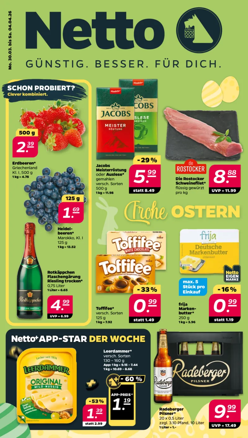 NETTO Supermarkt Prospekt vom 30.03.2026, Seite 1