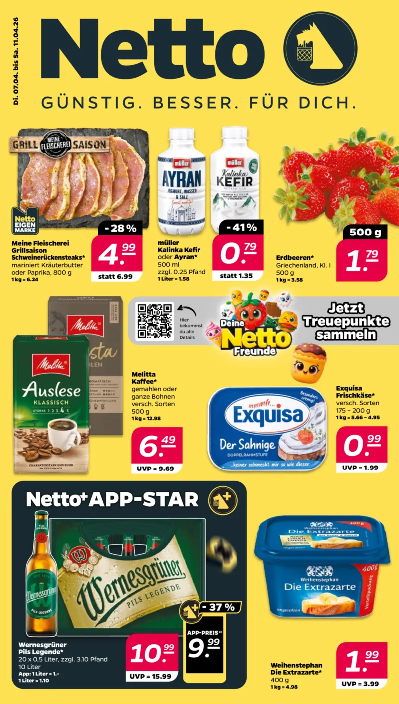 NETTO Supermarkt Prospekt vom 07.04.2026, Seite 1