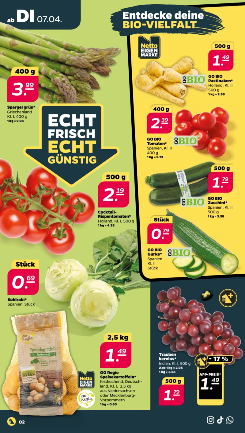 NETTO Supermarkt Prospekt vom 07.04.2026, Seite 2