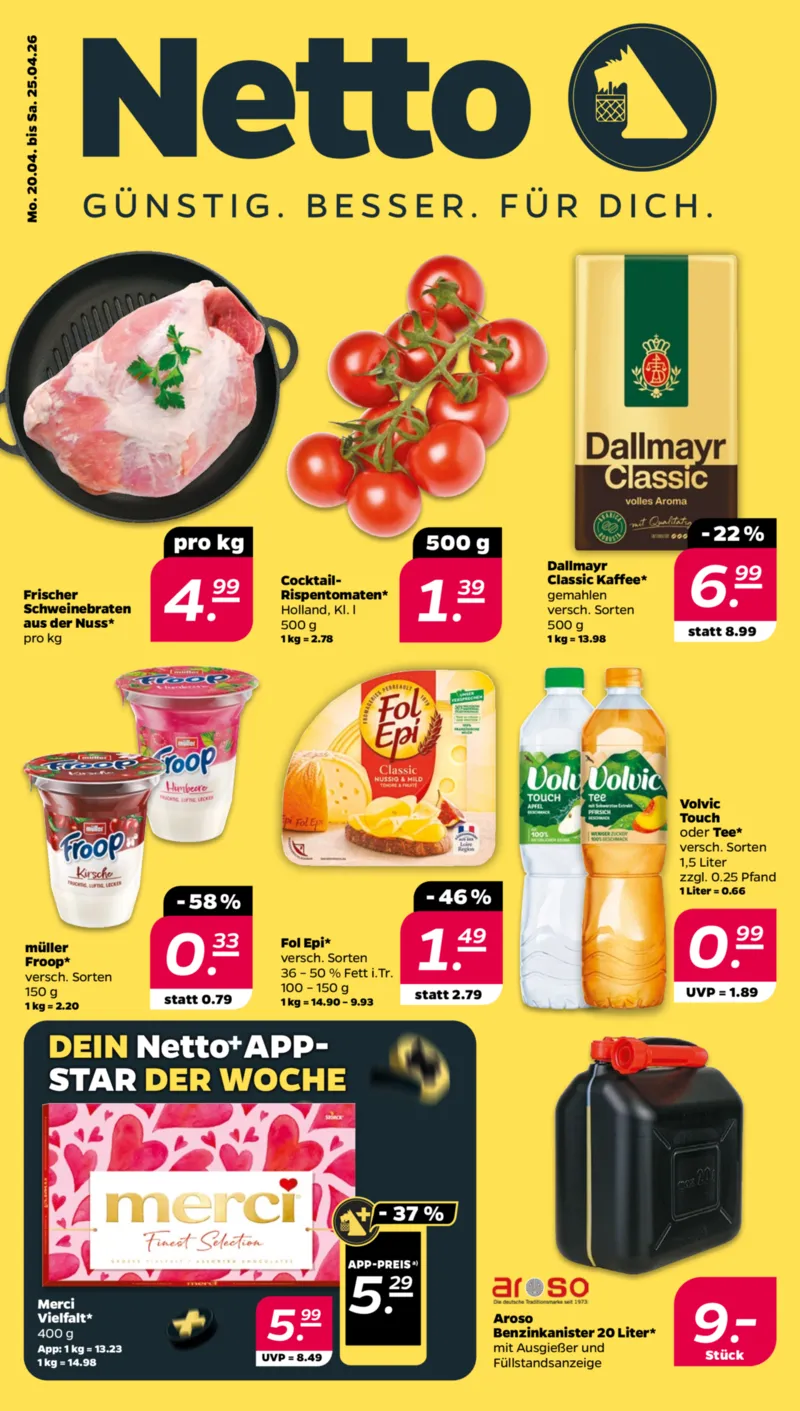 NETTO Supermarkt Prospekt vom 20.04.2026, Seite 1