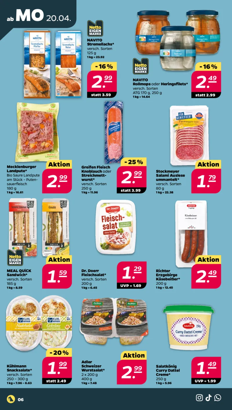 NETTO Supermarkt Prospekt vom 20.04.2026, Seite 6
