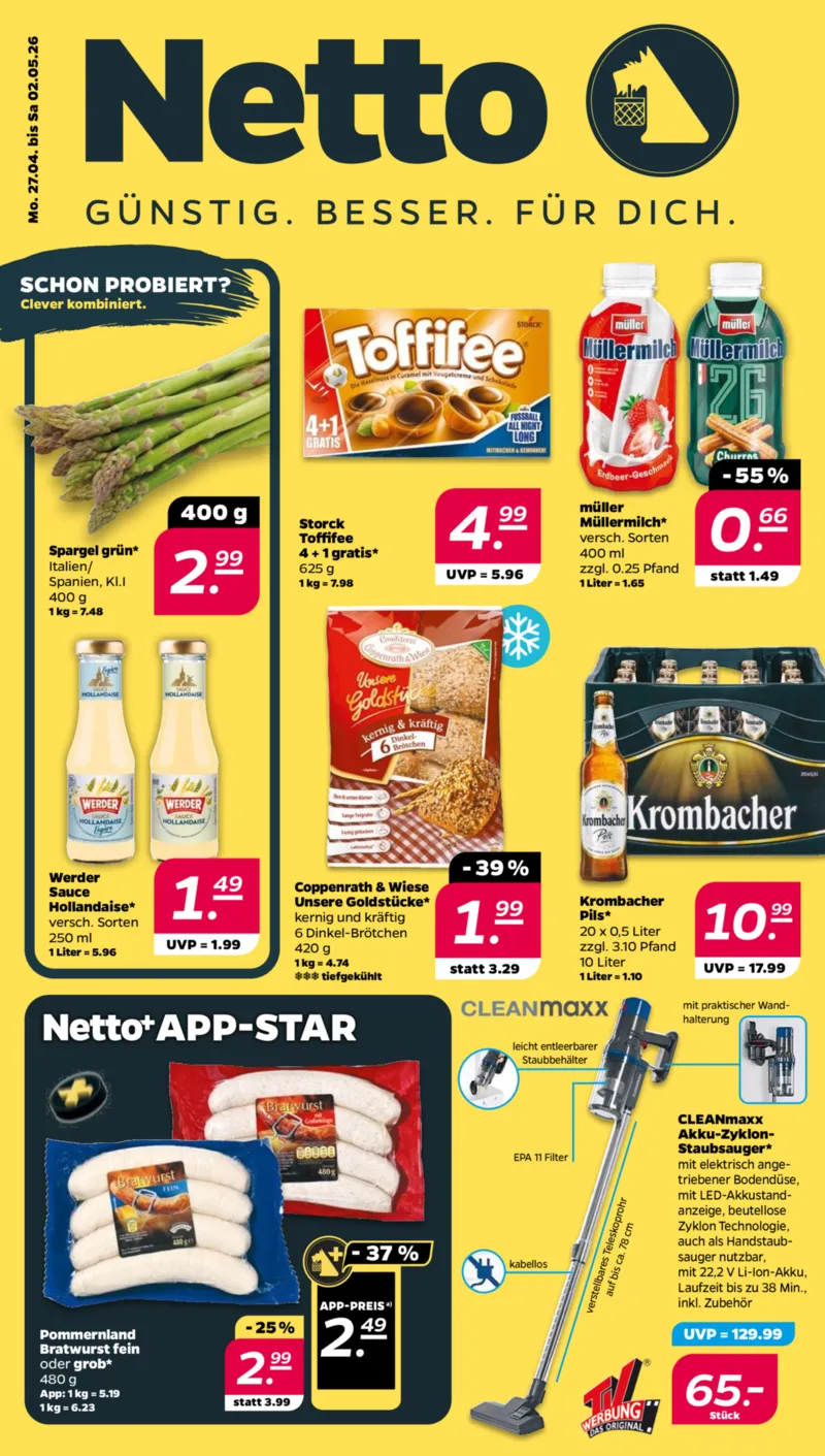 NETTO Supermarkt Prospekt vom 27.04.2026, Seite 1