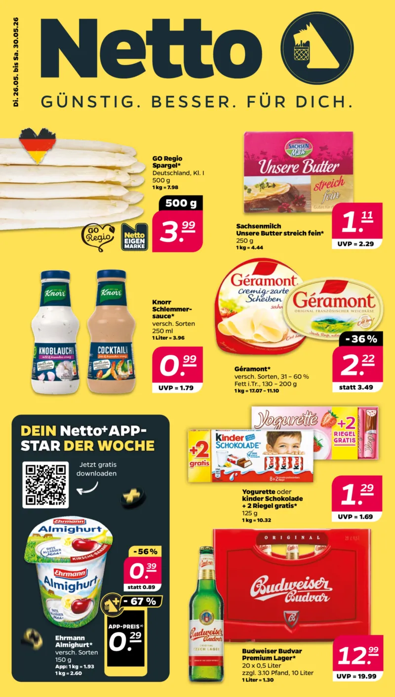 NETTO Supermarkt Prospekt vom 25.05.2026, Seite 1