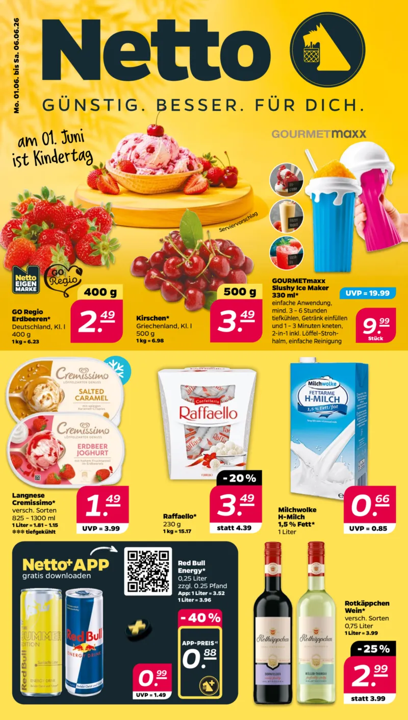 NETTO Supermarkt Prospekt vom 01.06.2026, Seite 1