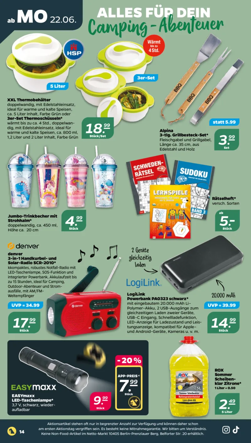 NETTO Supermarkt Prospekt vom 22.06.2026, Seite 16