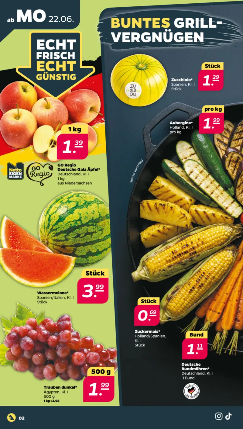NETTO Supermarkt Prospekt vom 22.06.2026, Seite 2