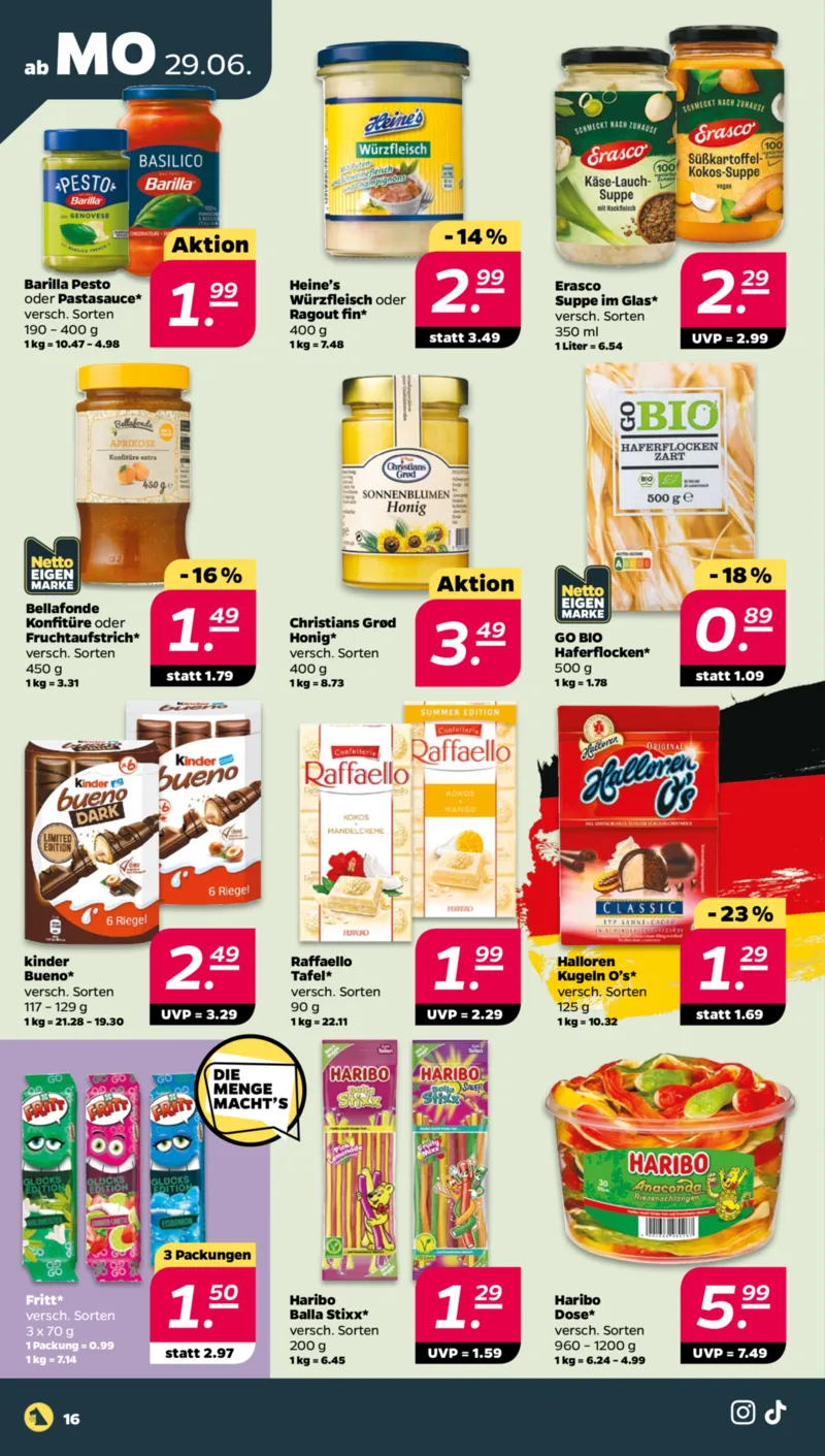 NETTO Supermarkt Prospekt vom 29.06.2026, Seite 16
