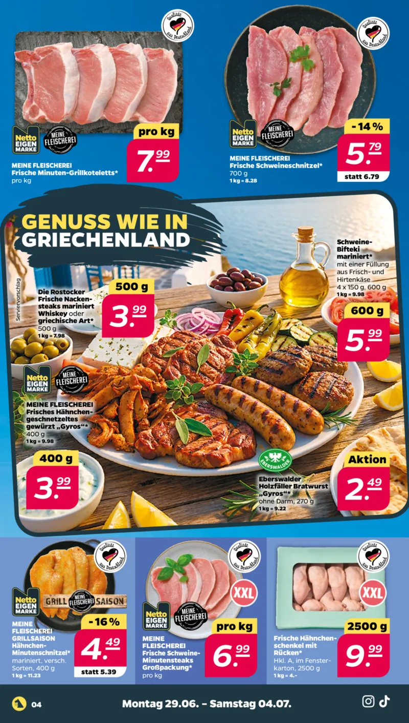 NETTO Supermarkt Prospekt vom 29.06.2026, Seite 4