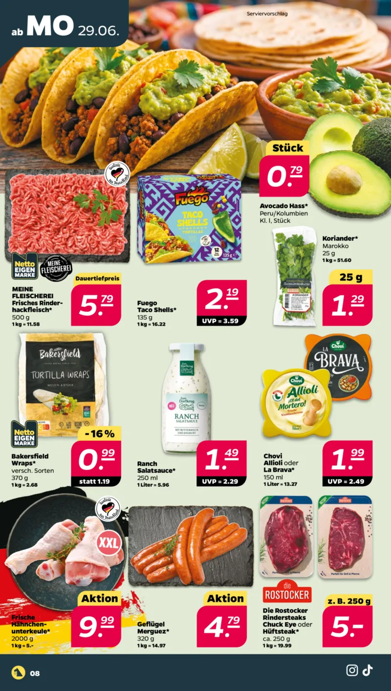NETTO Supermarkt Prospekt vom 29.06.2026, Seite 8