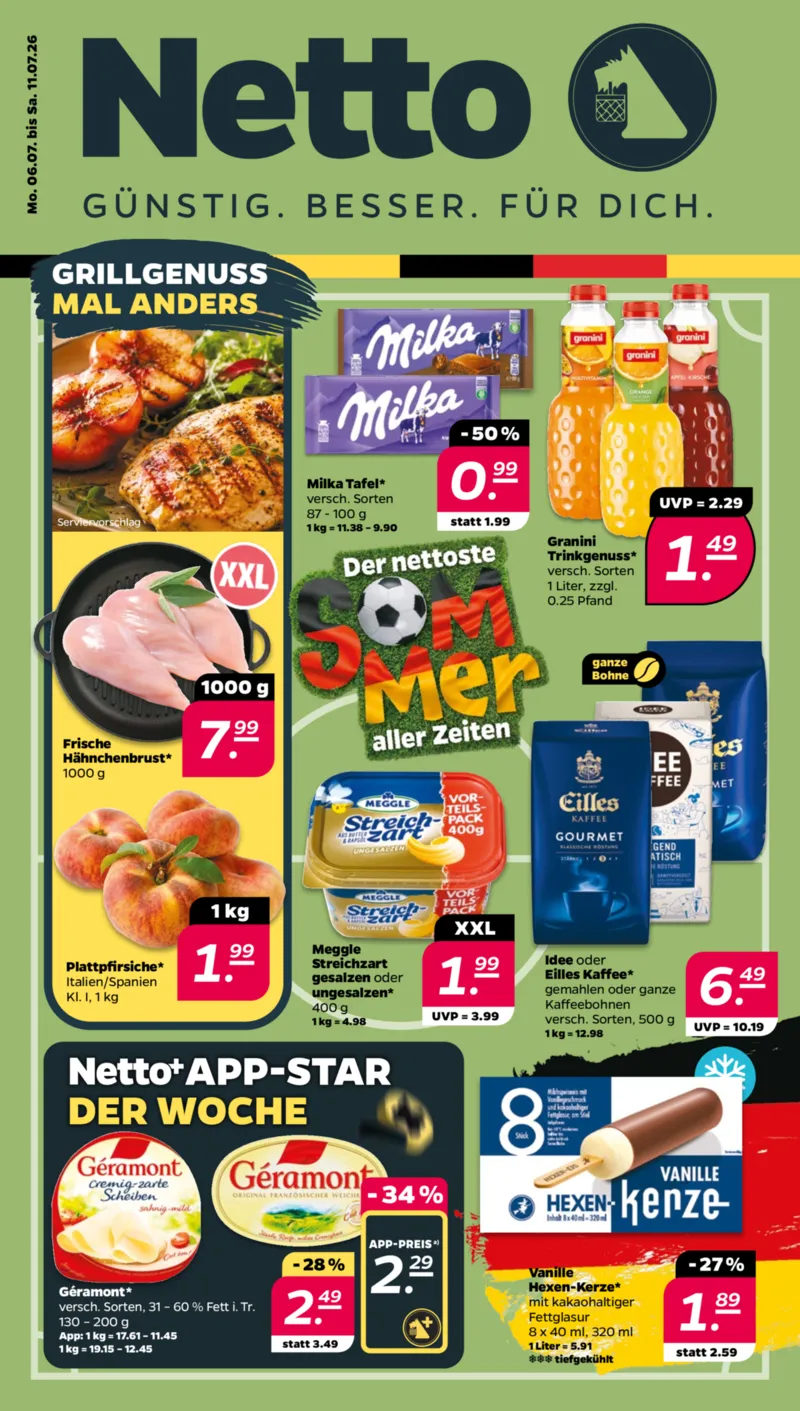 NETTO Supermarkt Prospekt vom 06.07.2026, Seite 1
