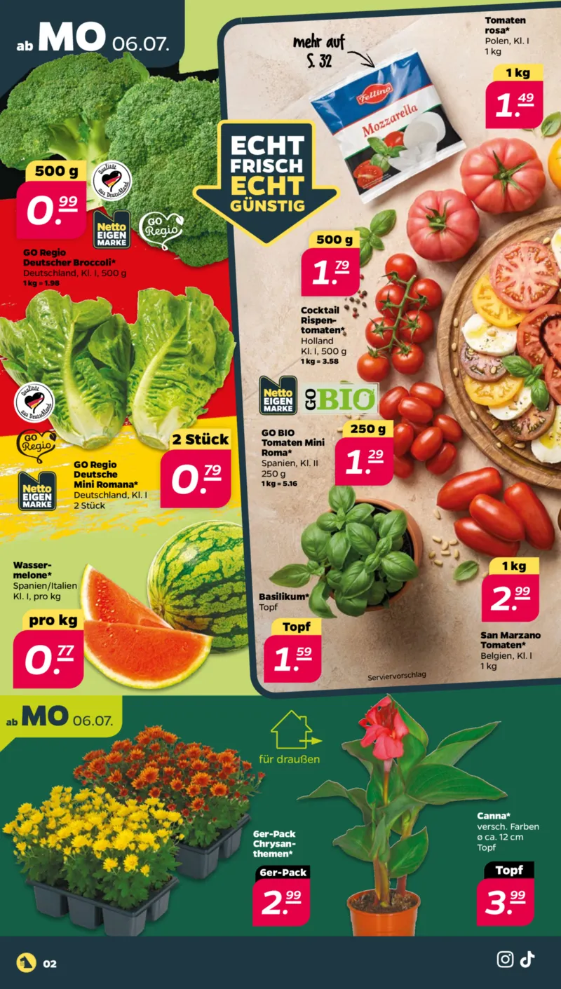 NETTO Supermarkt Prospekt vom 06.07.2026, Seite 2
