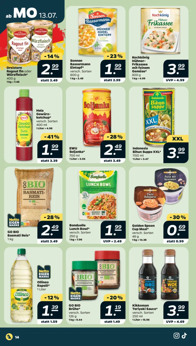 NETTO Supermarkt Prospekt vom 13.07.2026, Seite 14