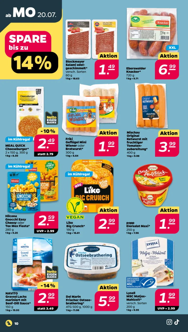NETTO Supermarkt Prospekt vom 20.07.2026, Seite 10