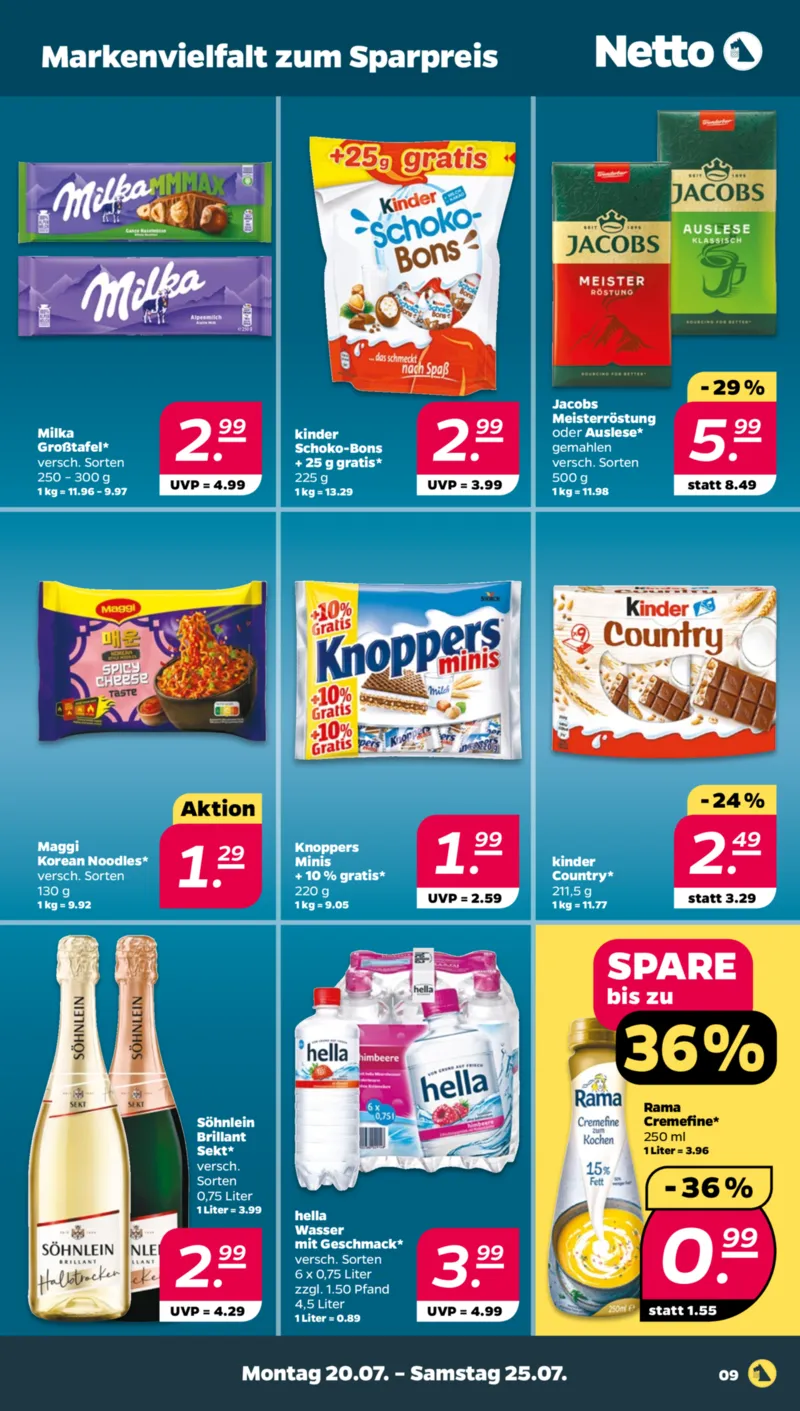 NETTO Supermarkt Prospekt vom 20.07.2026, Seite 9