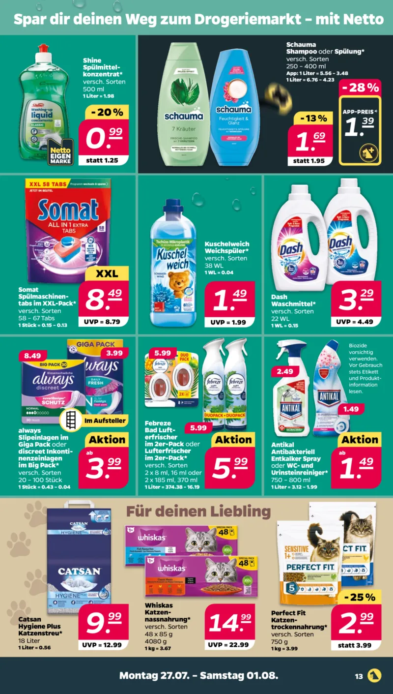 NETTO Supermarkt Prospekt vom 27.07.2026, Seite 13