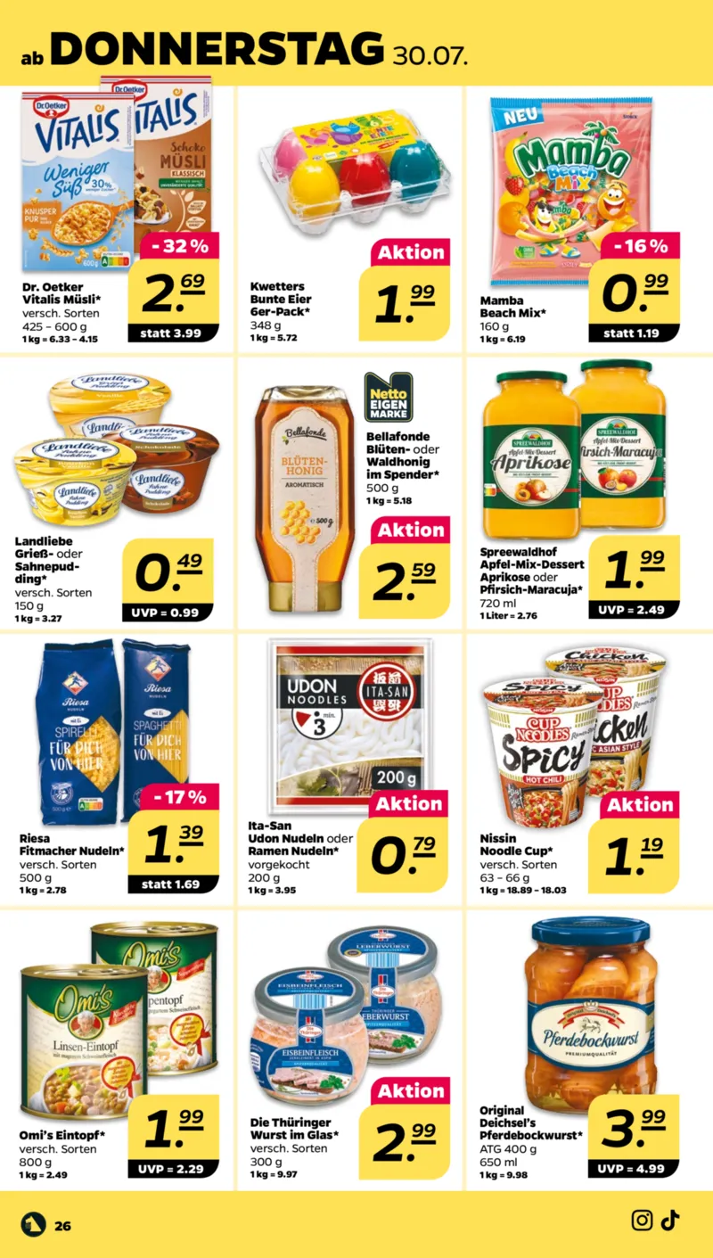 NETTO Supermarkt Prospekt vom 27.07.2026, Seite 30