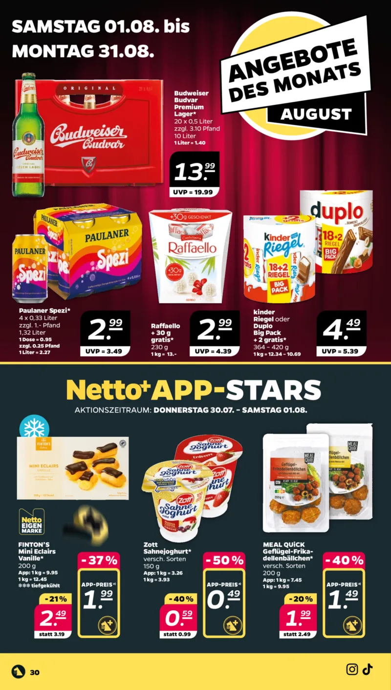 NETTO Supermarkt Prospekt vom 27.07.2026, Seite 34