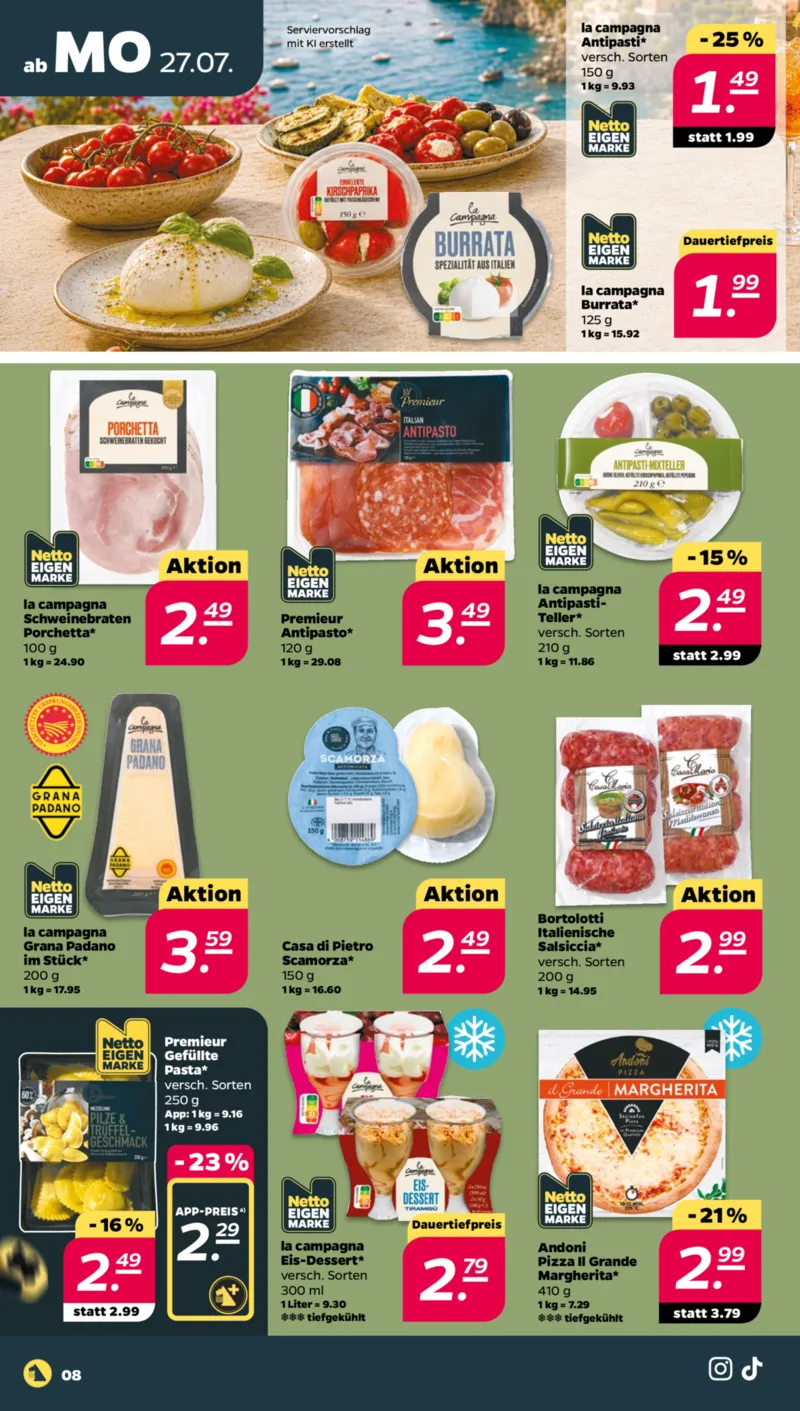 NETTO Supermarkt Prospekt vom 27.07.2026, Seite 8